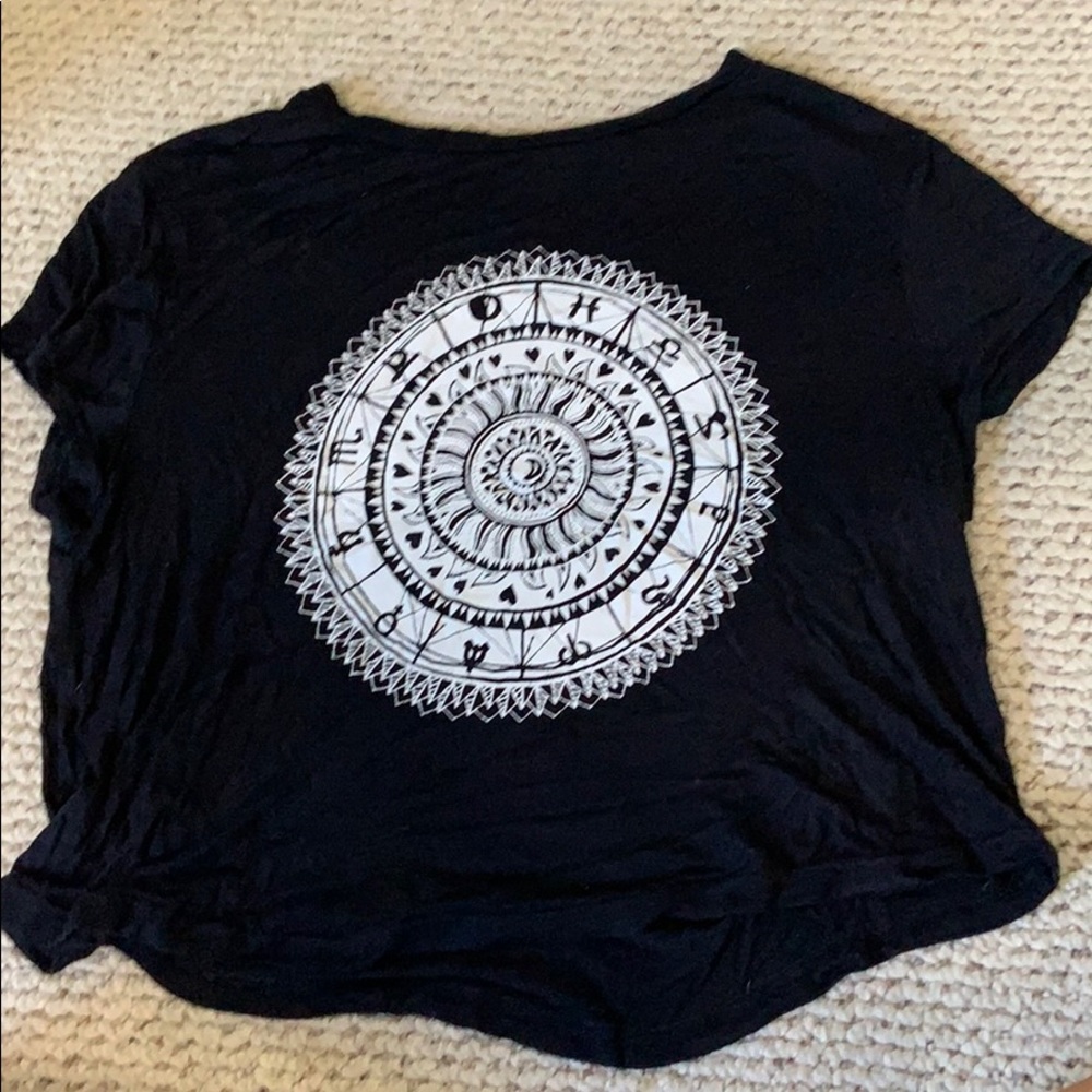 Black zodiac T-shirt
